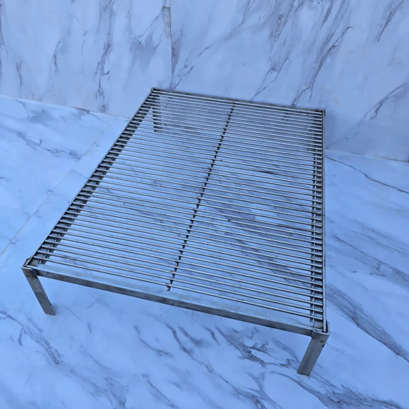 Grelha Desmontável Modular 80 x 60 Aço Inoxidável 304.
