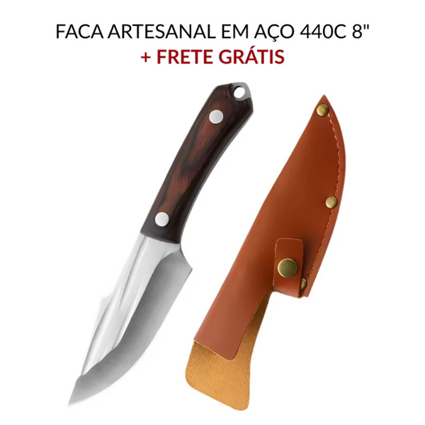 Faca Artesanal em Aço Inox 440c 8