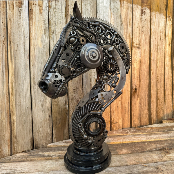 Cabeça de Cavalo em Aço Inoxidavel