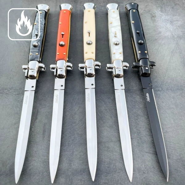 Faca Dobrável Italiana Stiletto (FACA ENORME)