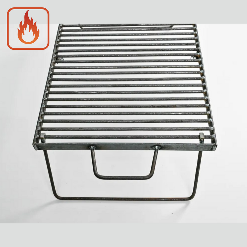 Grelha Dobrável Portátil de Aço Inox 304 + Bolsa - 60 x 40 cm