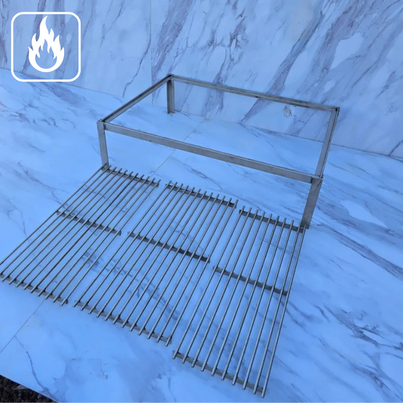 Parrilla Modular de Aço Inox 304 Desmontável 70 x 50