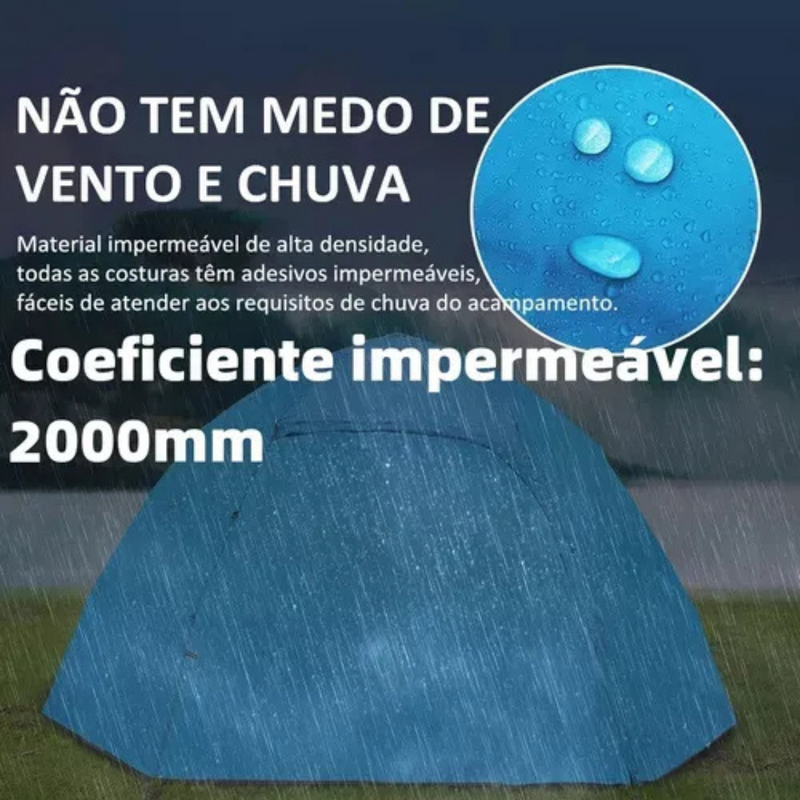 Barraca Impermeável Camping Iglu Tenda Acampamento 4 Pessoas